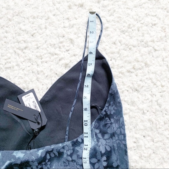 rag & bone Navy Astrid Floral Slip Midi Dress NWT - Picture 10 of 11